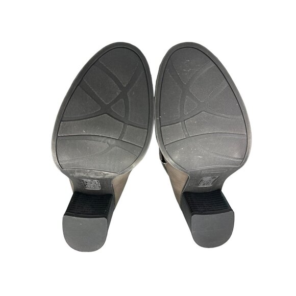 Natural Souls Trickster Brown Ankle Boots Straps Cut Outs Back Zipper Size 10 - Picture 7 of 9